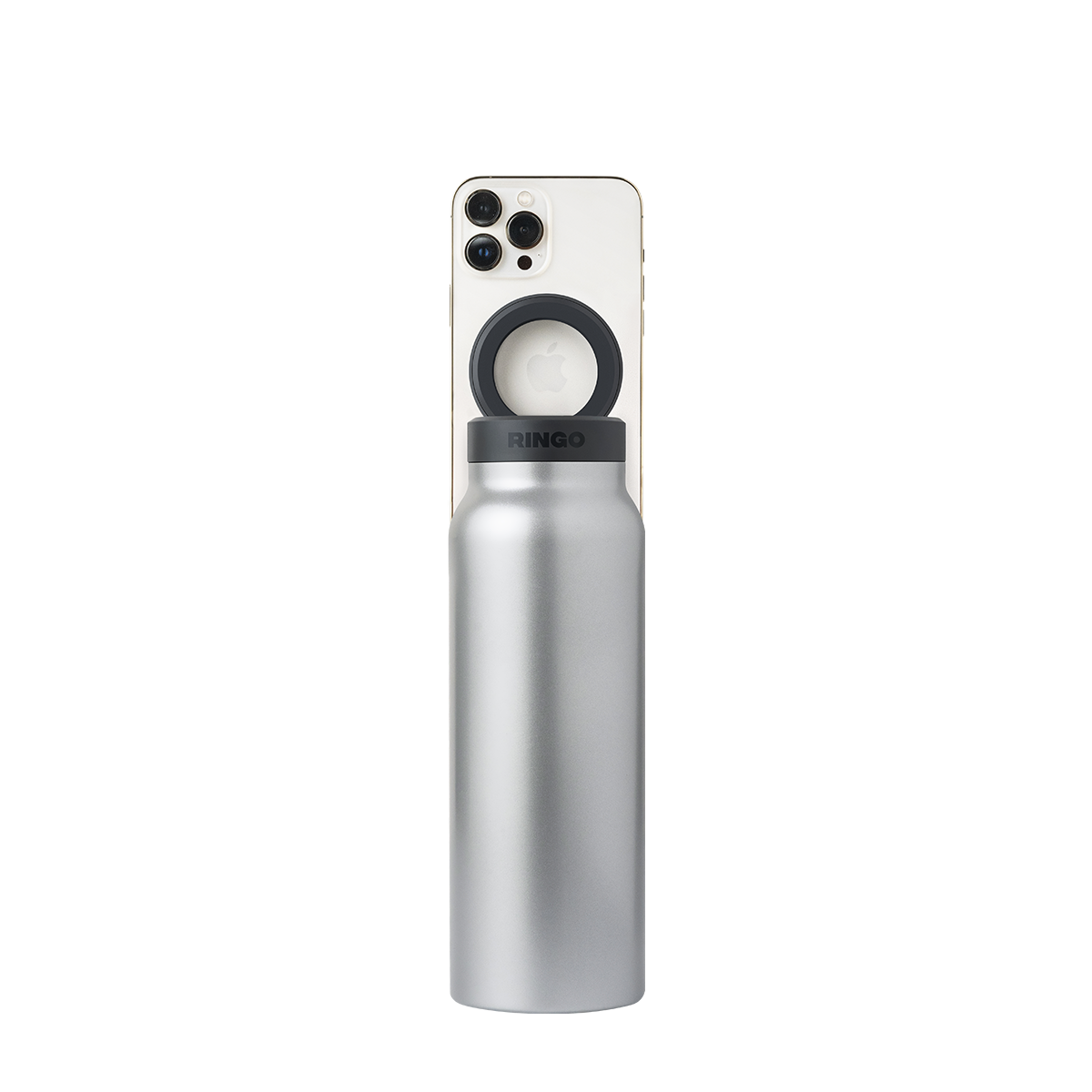 Water Bottle With Magnetic Lid And Phone Holder On The Go