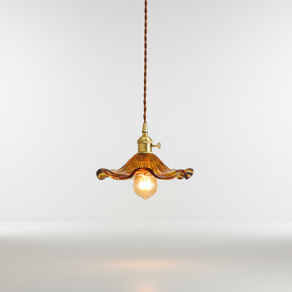 GlassVelvet lampă suspendată LED în stil scandinav - strălucire caldă