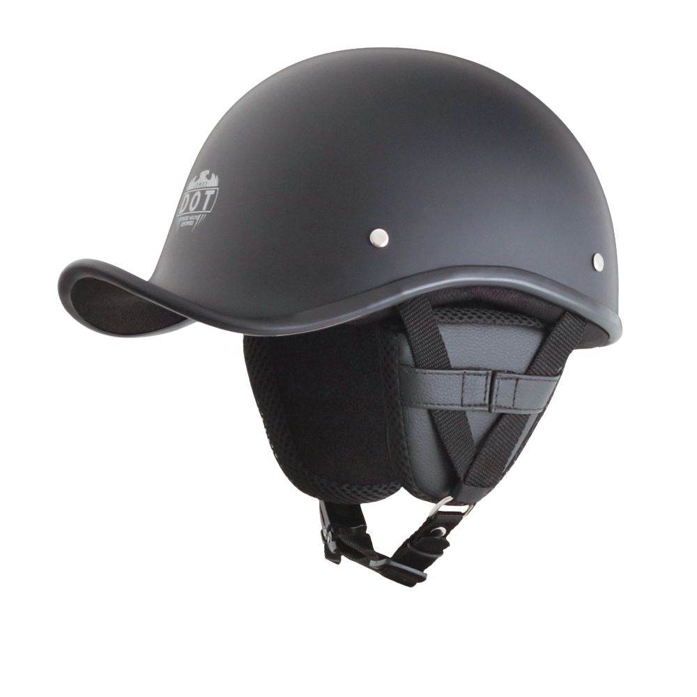 AS/NZ 1698-gecertificeerde omkeerbare Curve-motorhelm - matzwart