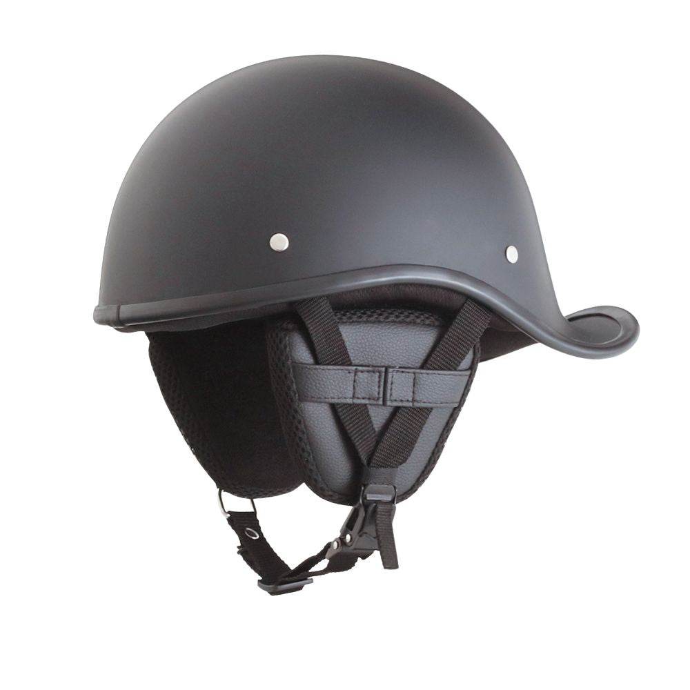 AS/NZ 1698-gecertificeerde omkeerbare Curve-motorhelm - matzwart