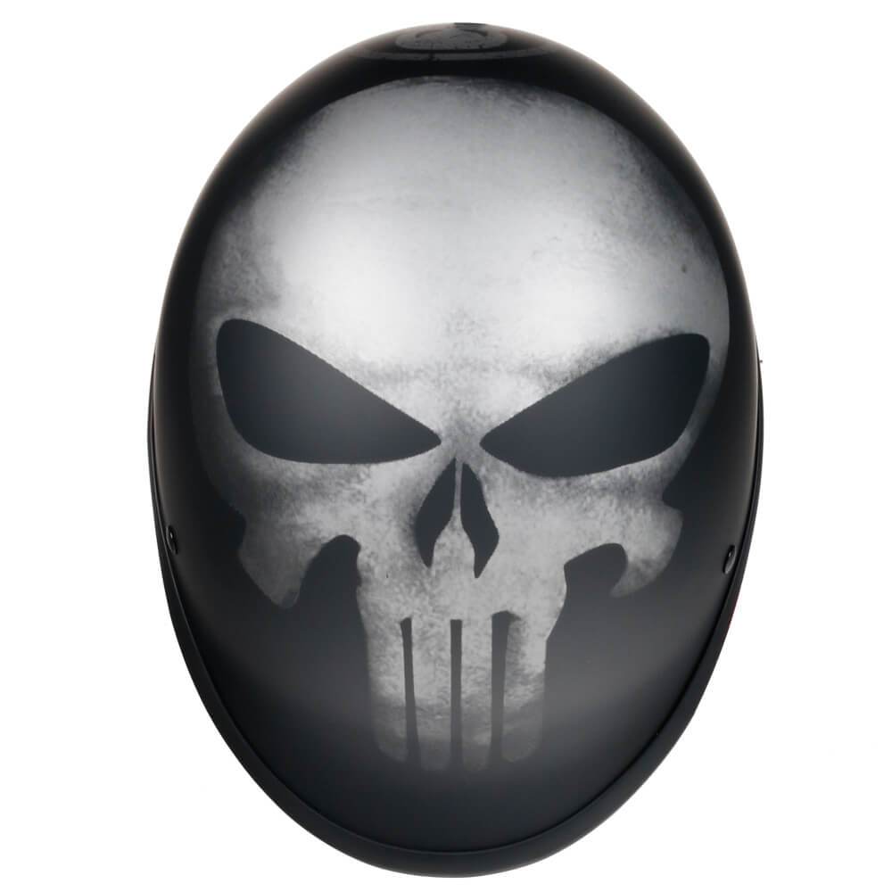Semicăscă reversibilă AS/NZ 1698, cu profil redus — craniu Punisher