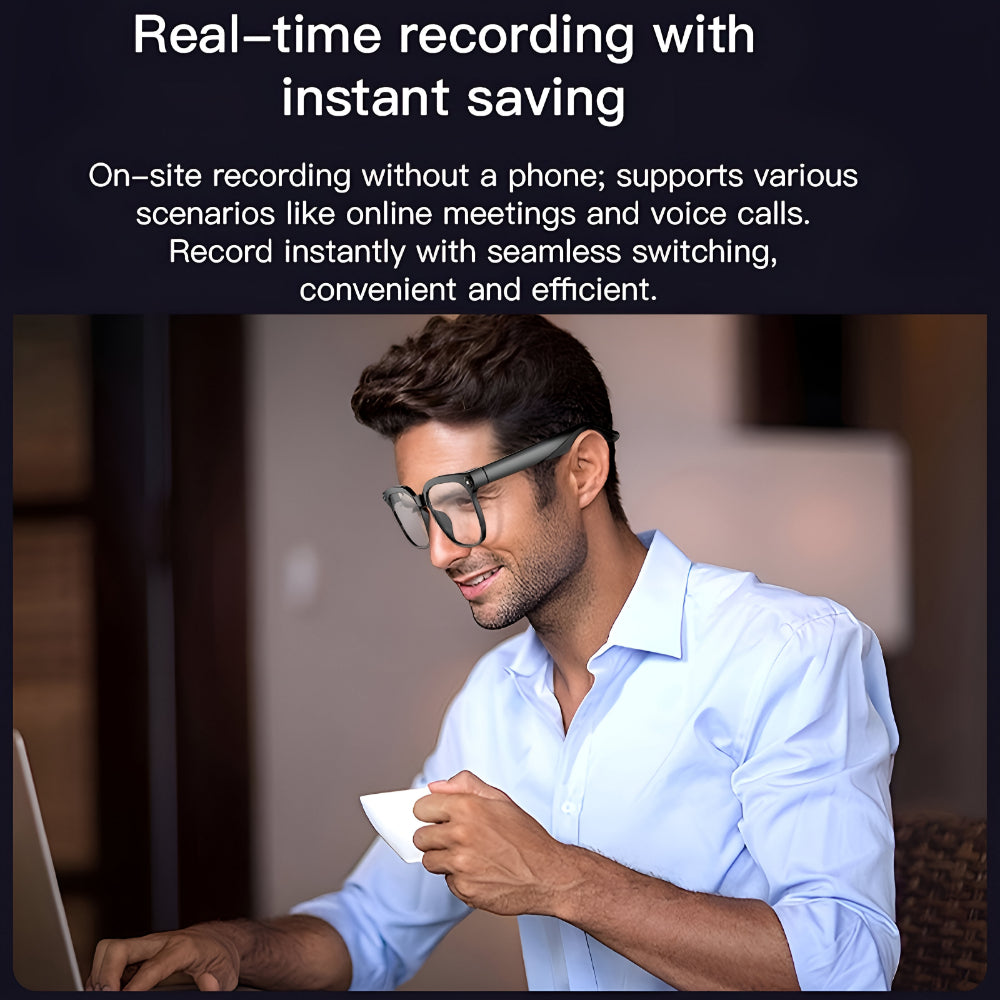 Wireless Camera Eyewear — Integrated Lens Capturing Photos, Video and Audio