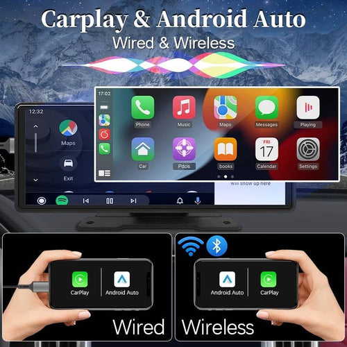 Stereo per auto con touchscreen da 10,26 pollici - Wireless CarPlay e Android Auto - Telecamera posteriore - Bluetooth | meowbutter