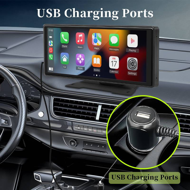 10,26-Zoll Auto-Stereo-Touchscreen – Kabelloses CarPlay & Android Auto – Rückfahrkamera – Bluetooth | meowbutter