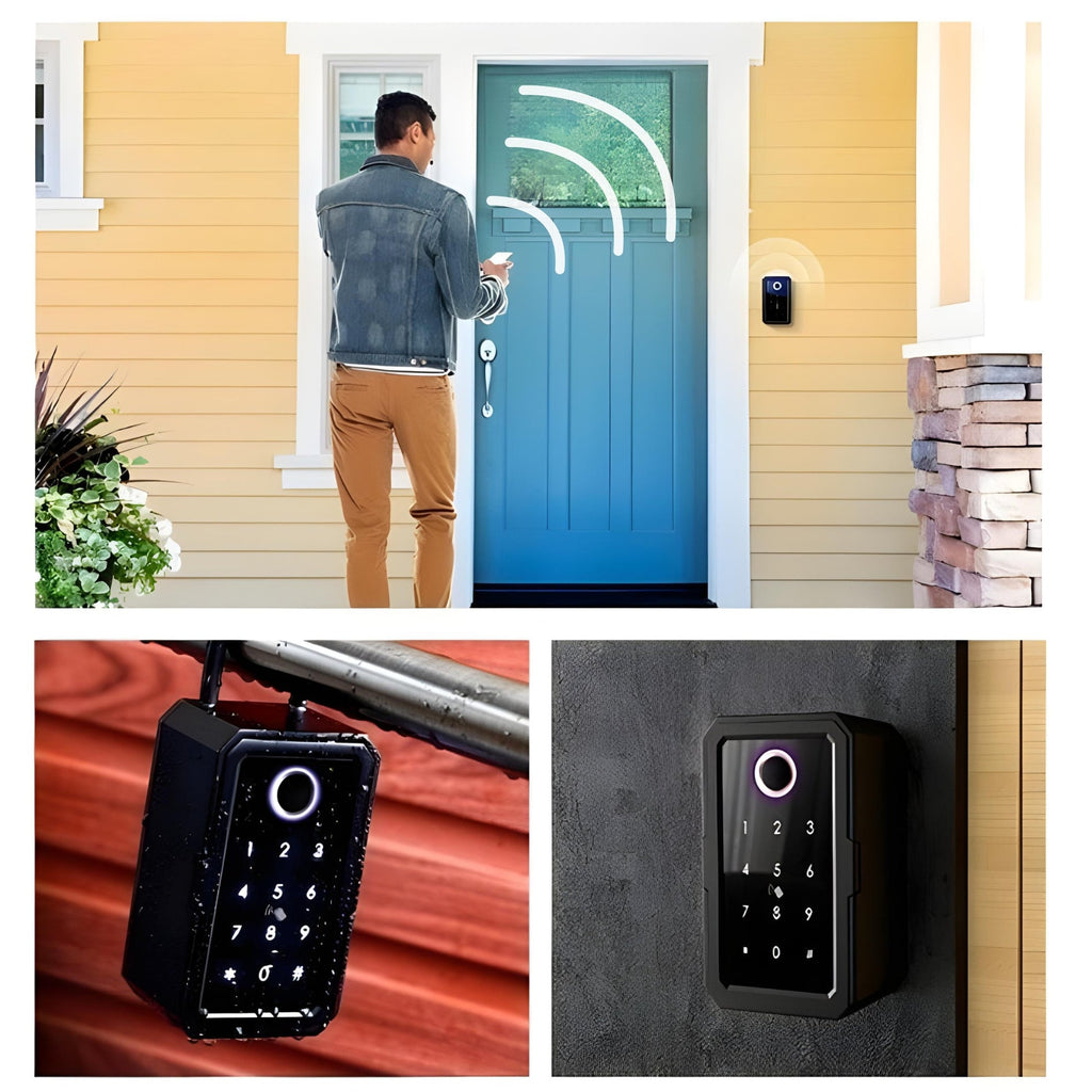 Smart Key Lockbox - Accesso Wi-Fi e impronta digitale - Controllo tramite app - Codice di accesso - Con o senza gateway | meowbutter