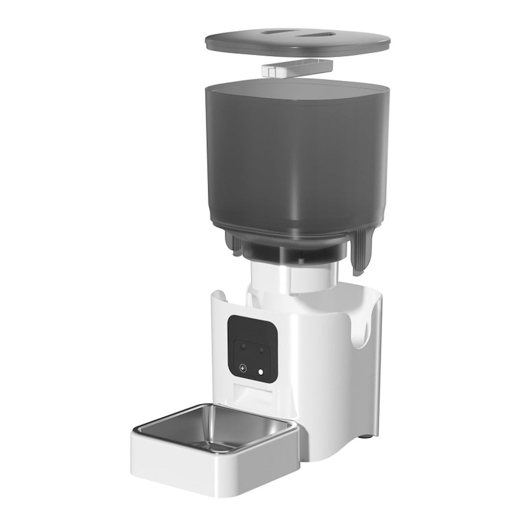 Automatische Voerautomaat voor Huisdieren - 6L - App-bediening - Compatibel met Alexa - Roestvrijstalen Bak - BPA-vrij | meowbutter