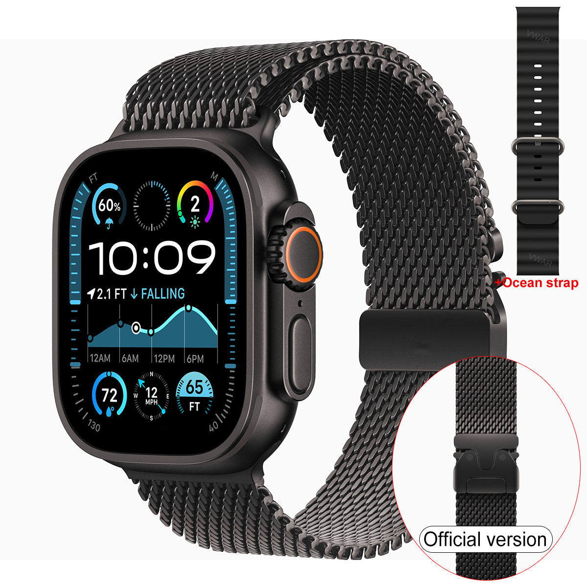 Smartwatch H26 Ultra Plus — 2.04-calowy wyświetlacz LTPO AMOLED, 173 tryby sportowe, częstotliwość odświeżania 90Hz, 1GB pamięci wewnętrznej