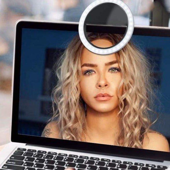 Lampe clip portable pour smartphone SnapBright — Éclairage uniforme pour selfies