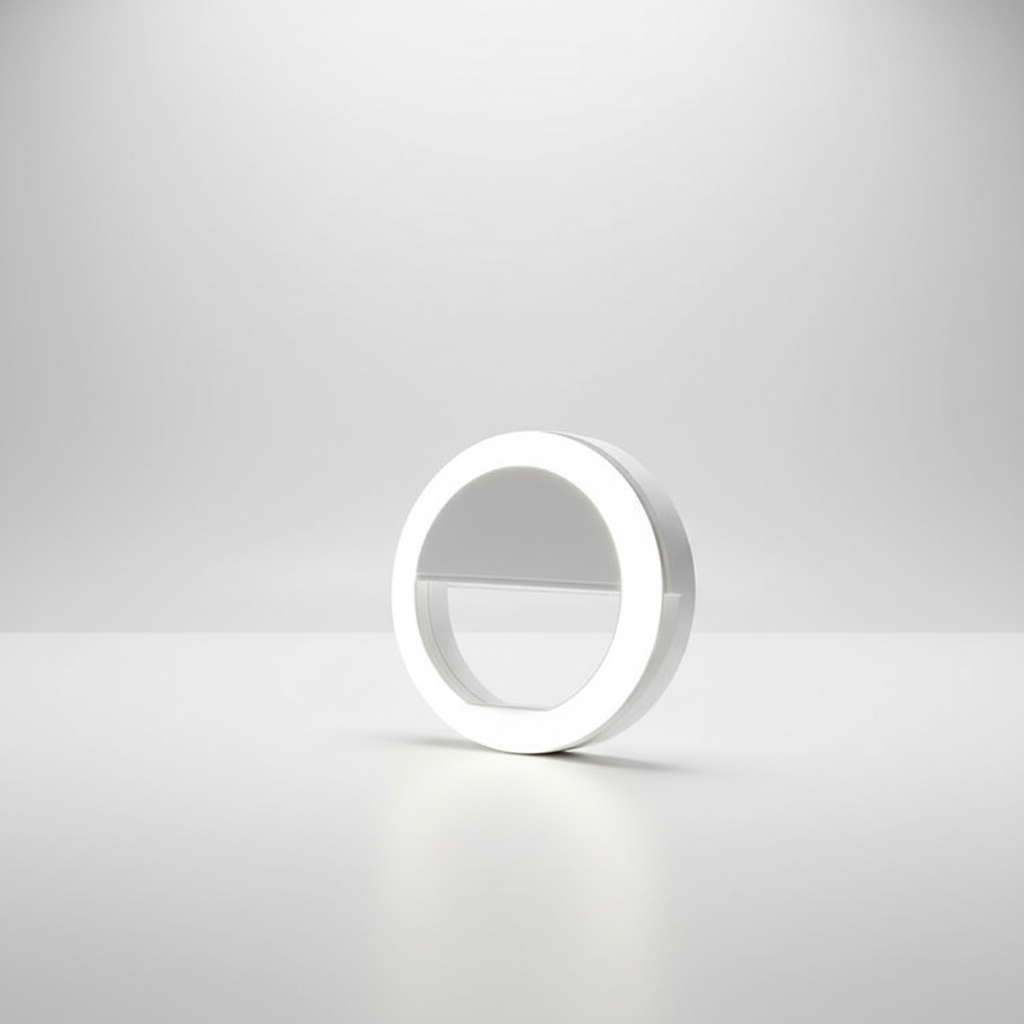 Lampe clip portable pour smartphone SnapBright — Éclairage uniforme pour selfies