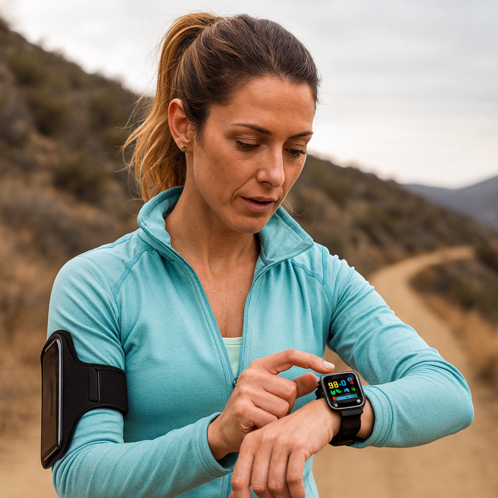 Smartwatch til sundhedsovervågning med GPS og alarmarmbånd | Meowbutter