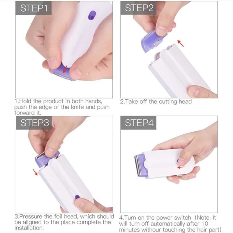 Removedor de pelos masculino sem fios e indolor, com ferramenta de cuidado pessoal | meowbutter