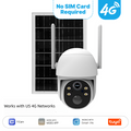 Solární bezpečnostní kamera 4G LTE - 2K HD - AI detekce pohybu - IP65 - 360° otáčení a naklápění - obousměrný zvuk | meowbutter