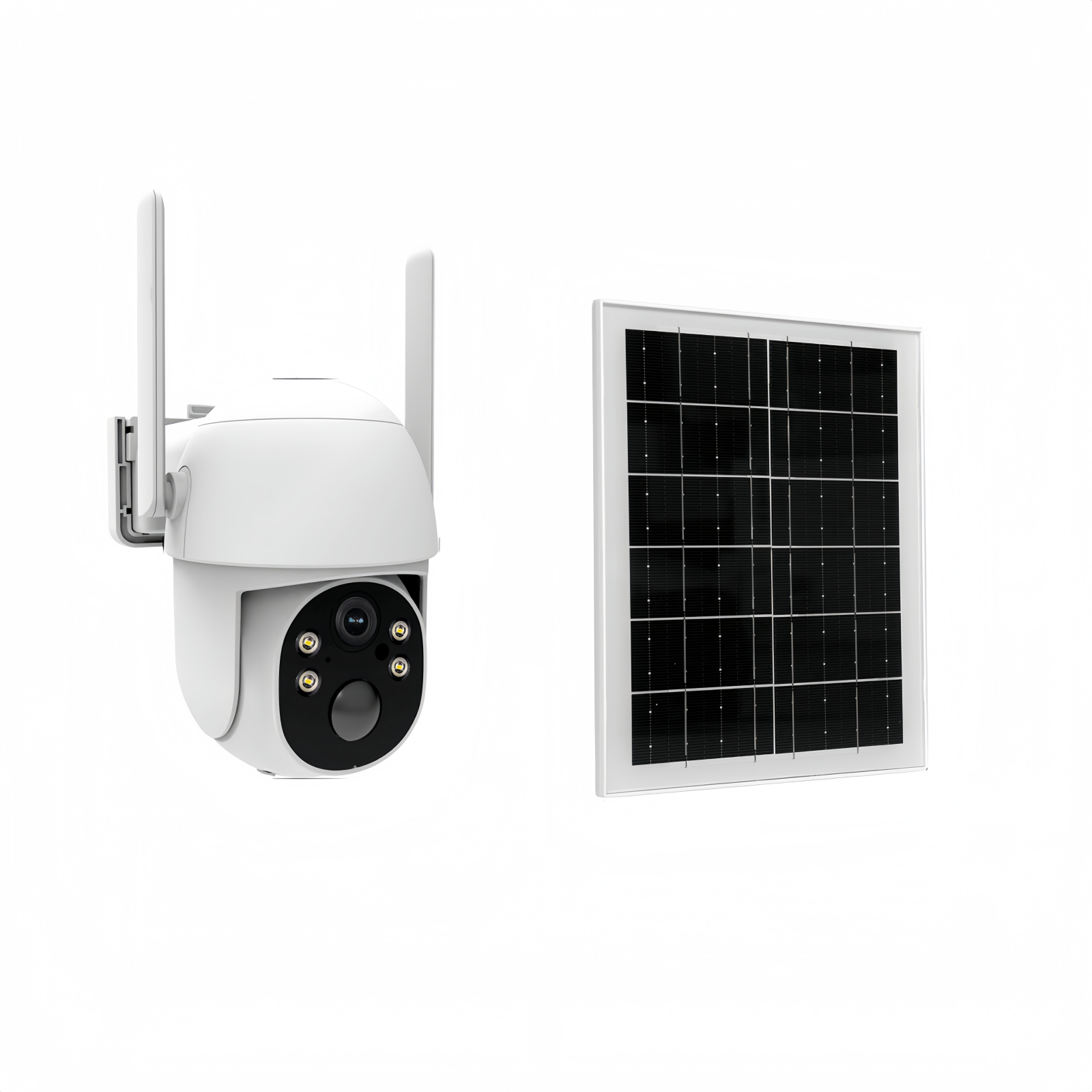 Solární bezpečnostní kamera 4G LTE - 2K HD - AI detekce pohybu - IP65 - 360° otáčení a naklápění - obousměrný zvuk | meowbutter
