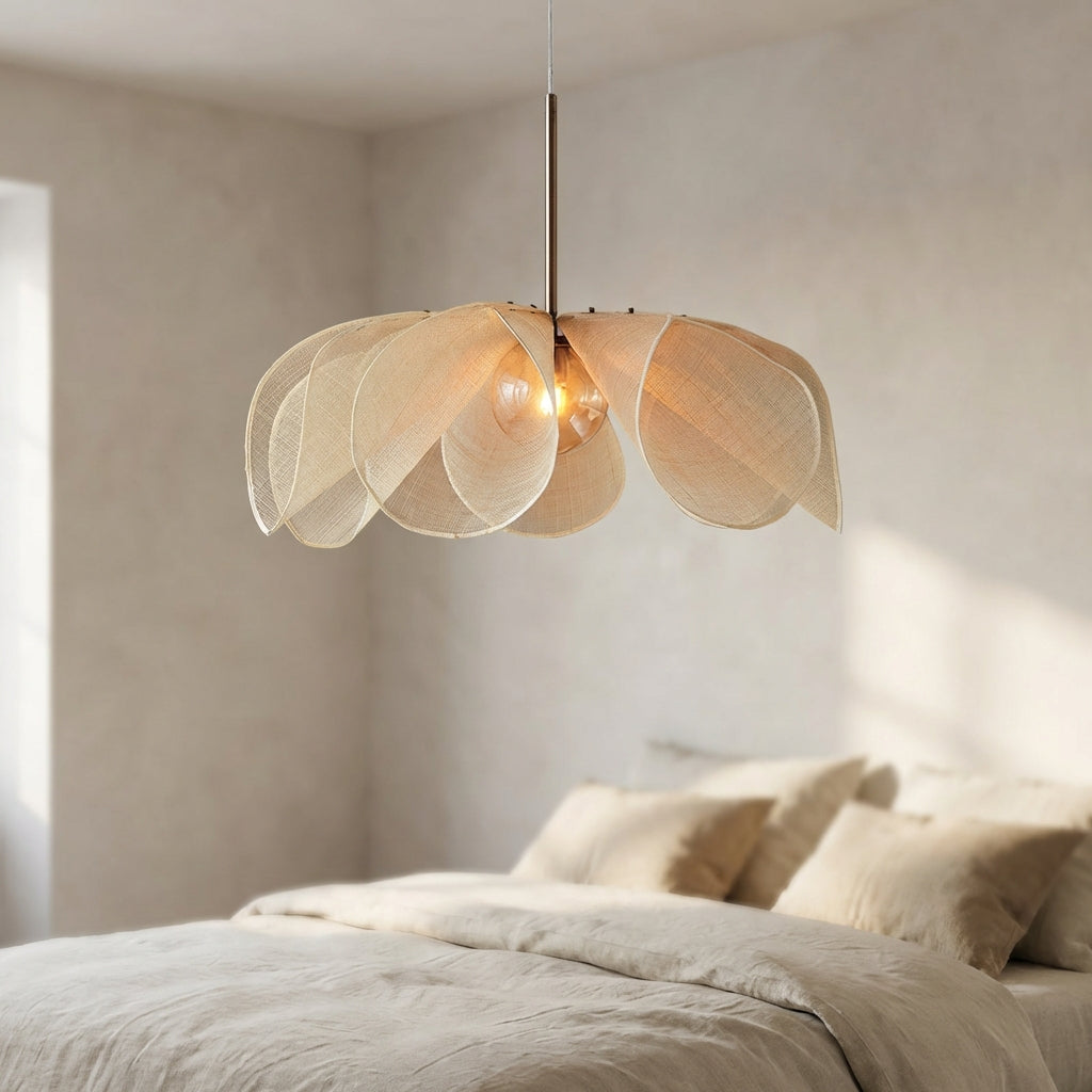 Sorela Textile Pendant Light In Organic Form For Cozy Spaces
