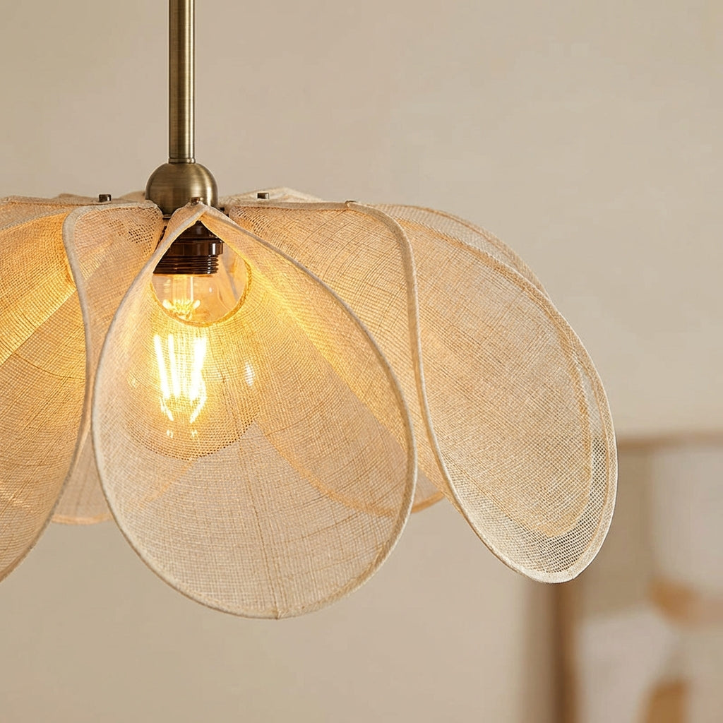 Sorela Textile Pendant Light In Organic Form For Cozy Spaces