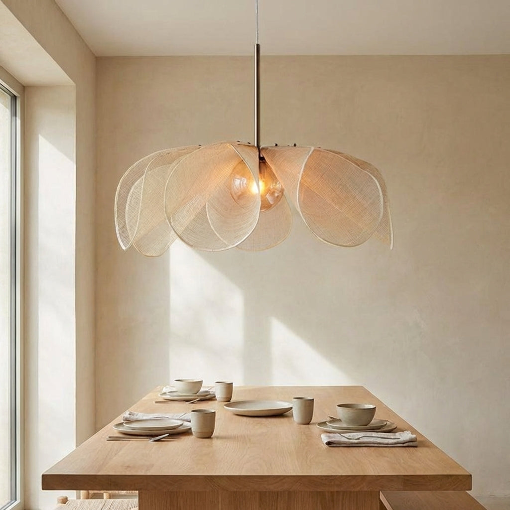 Sorela Textile Pendant Light In Organic Form For Cozy Spaces