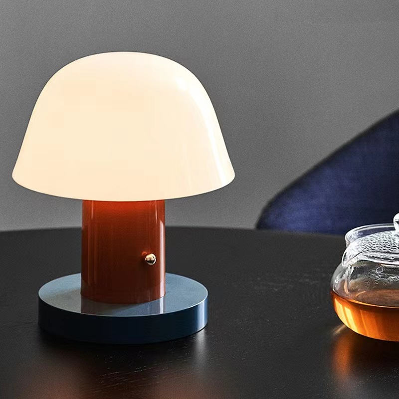 Mushroom Table Lamp | Modern Rechargeable LED Light | Meowbutter