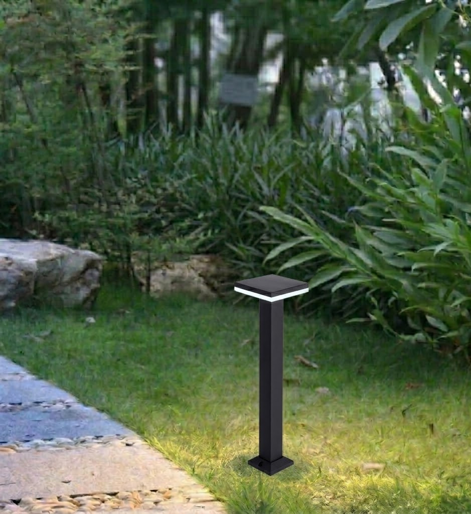 Modern Black Aluminum LED Pathway Light — Waterproof Outdoor Fixture