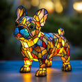 Table Lamp Stained Glass Dog Style Animal Decor Light | Meowbutter
