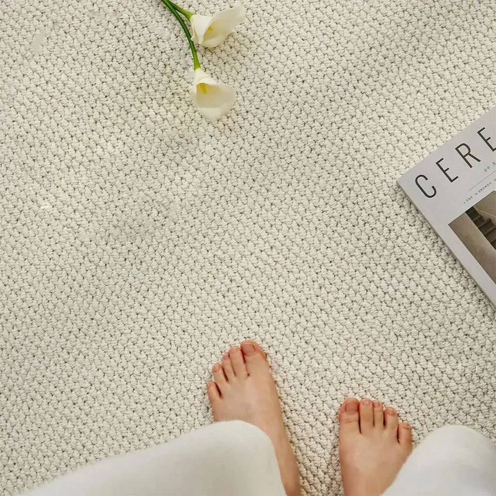 Absorbent Outdoor Front Door Mat with Modern Geometric Design | meowbutter