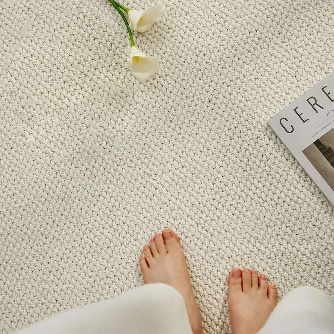Absorbent Outdoor Front Door Mat with Modern Geometric Design | meowbutter