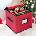 600D Oxford Ornament Storage Box — 3 Pull-Out Trays