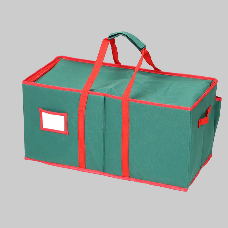 600D Oxford Ornament Storage Box — 3 Pull-Out Trays