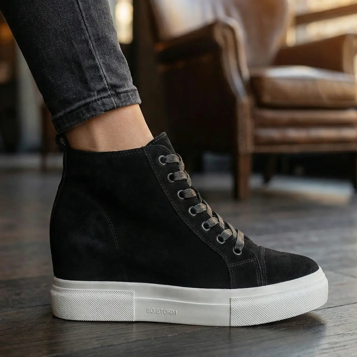 Storm 10cm Invisible Height Elevating Shoes For Confidence