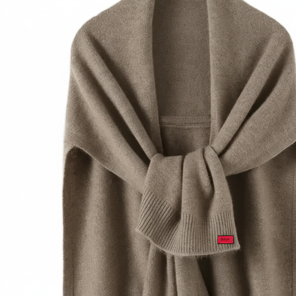 Elegancki damski miękki szal kopertowy ElegantScarf — stylowy dodatek na chłodne dni