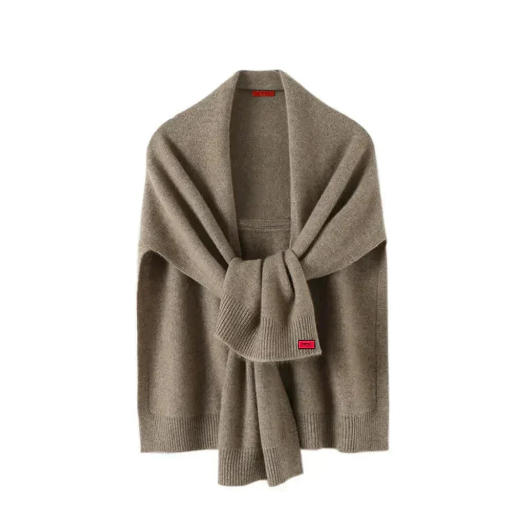 Elegancki damski miękki szal kopertowy ElegantScarf — stylowy dodatek na chłodne dni