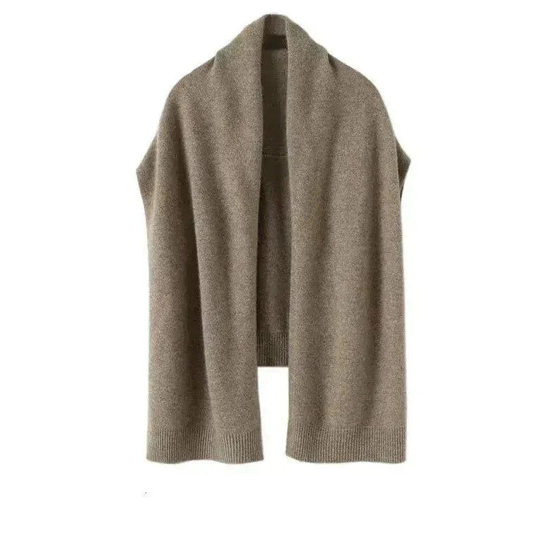 Elegancki damski miękki szal kopertowy ElegantScarf — stylowy dodatek na chłodne dni
