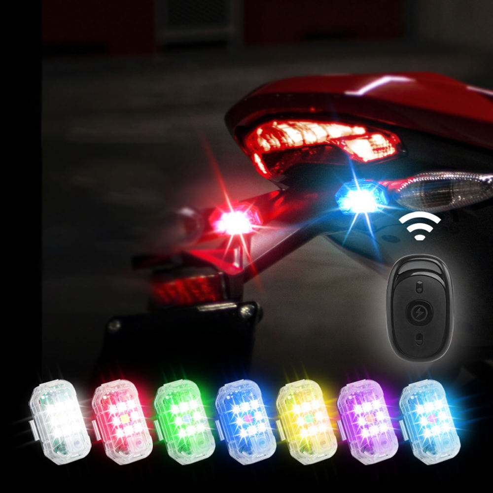 Strobelys LED Fjernbetjening USB Køretøjsadvarselsblink | Meowbutter