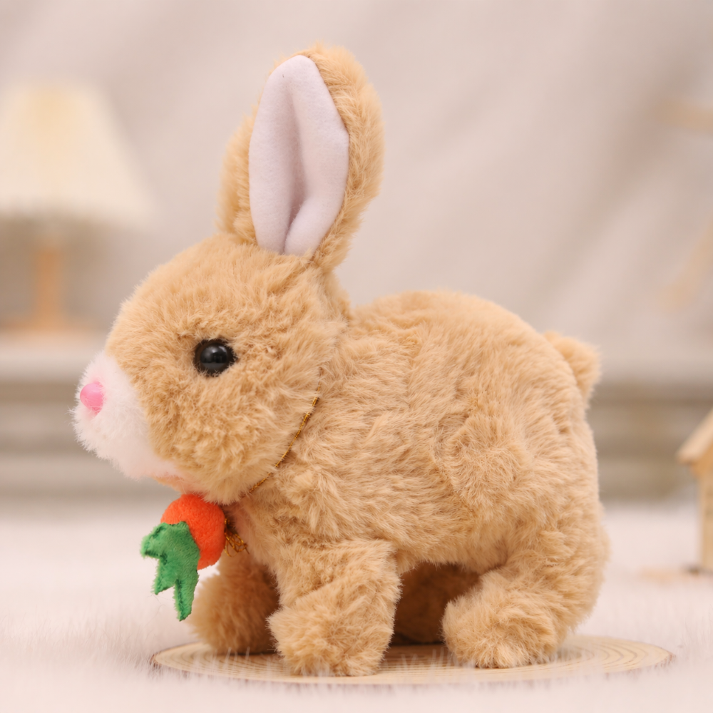 Stuffed Animal Bunny Toy Interactive Rabbit Toy Sound Moving | Meowbutter
