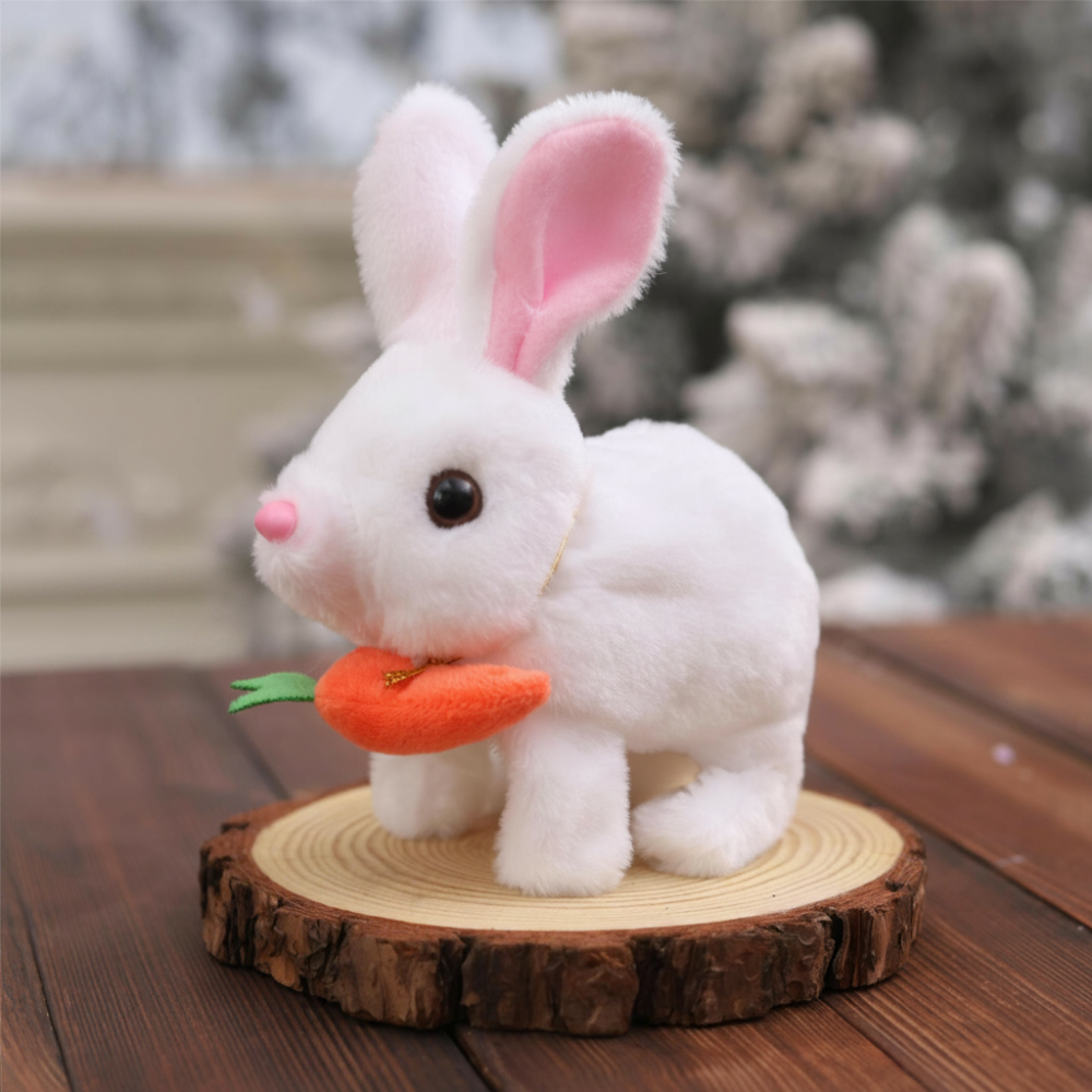 Stuffed Animal Bunny Toy Interactive Rabbit Toy Sound Moving | Meowbutter