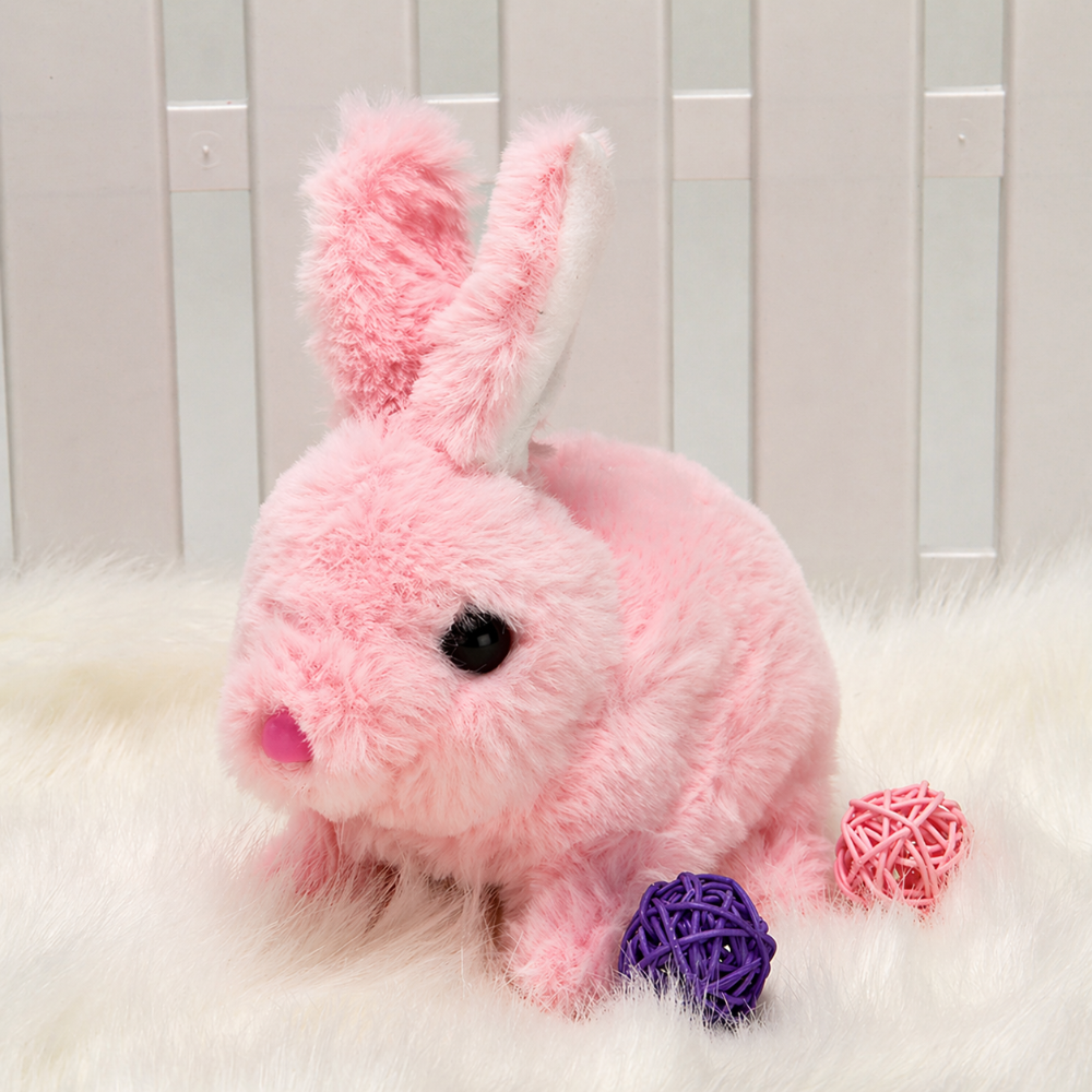 Stuffed Animal Bunny Toy Interactive Rabbit Toy Sound Moving | Meowbutter