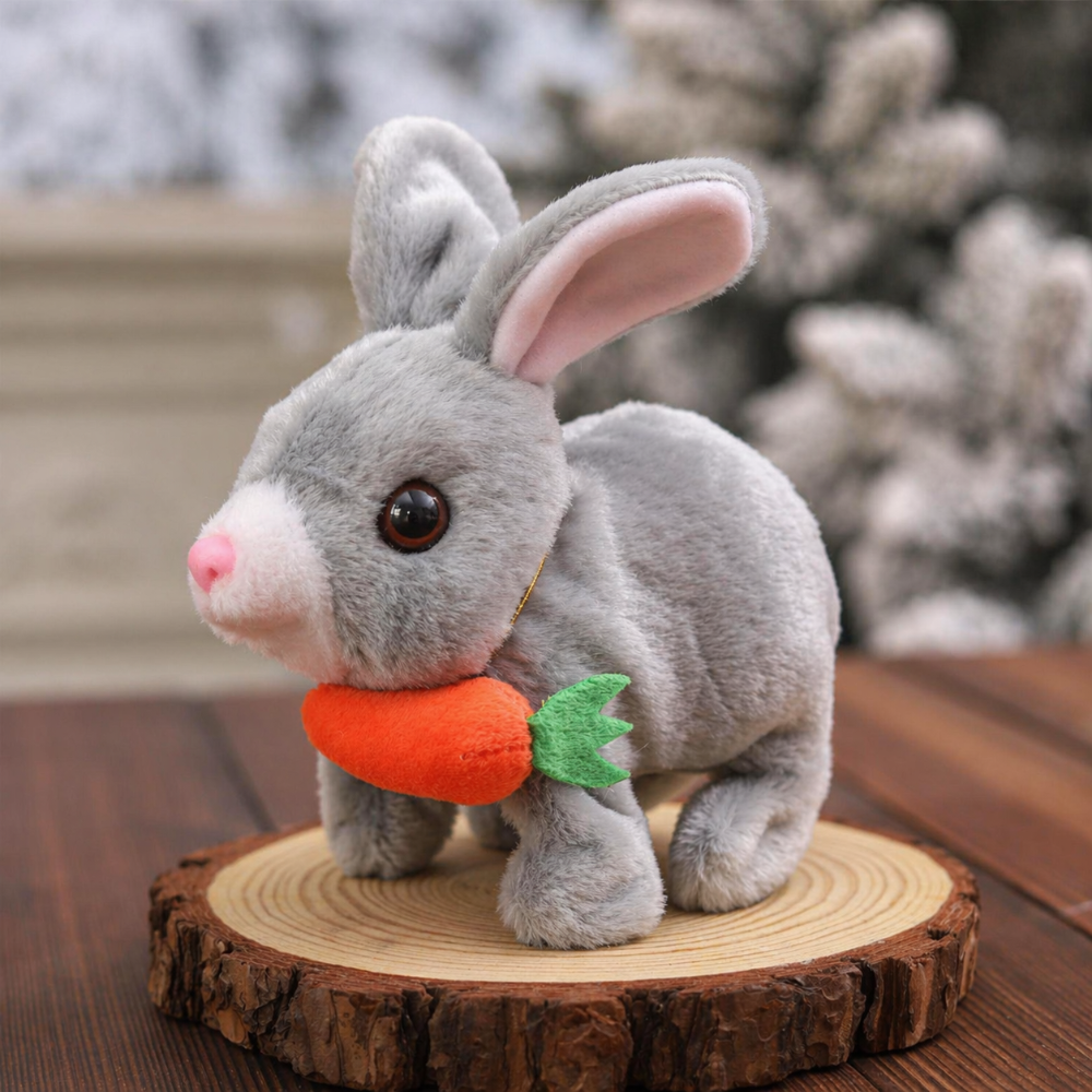 Stuffed Animal Bunny Toy Interactive Rabbit Toy Sound Moving | Meowbutter