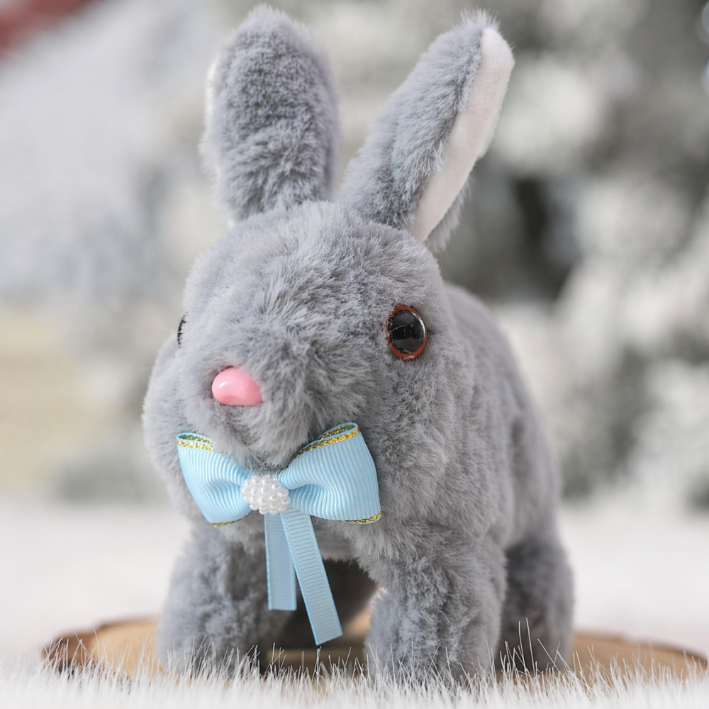 Stuffed Animal Bunny Toy Interactive Rabbit Toy Sound Moving | Meowbutter