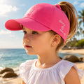 Summer Kids Baseball Cap Ponytail Sun Protection Hat | Meowbutter