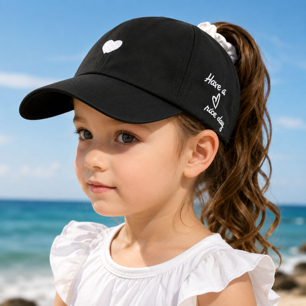 Summer Kids Baseball Cap Ponytail Sun Protection Hat | Meowbutter