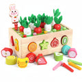 Montessori Farm Wooden Toy Set — Solid Timber Construction, Child-Safe Water-Based Finish