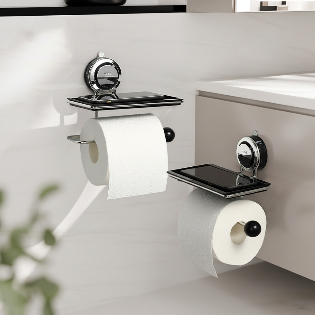Self-Adhesive Stainless Steel Toilet Paper Holder