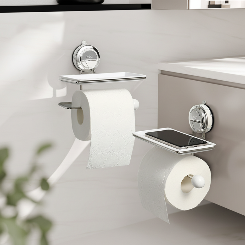 Self-Adhesive Stainless Steel Toilet Paper Holder