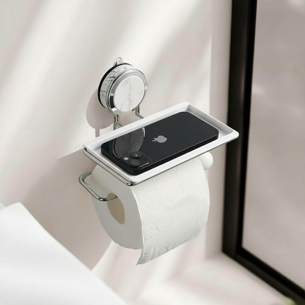 Self-Adhesive Stainless Steel Toilet Paper Holder