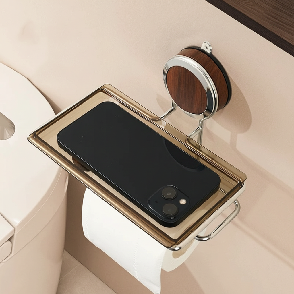Self-Adhesive Stainless Steel Toilet Paper Holder