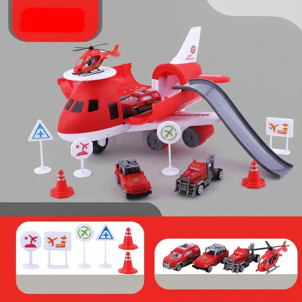 Toy Playset Airplane Vehicle Transport Kids Action Set | Meowbutter