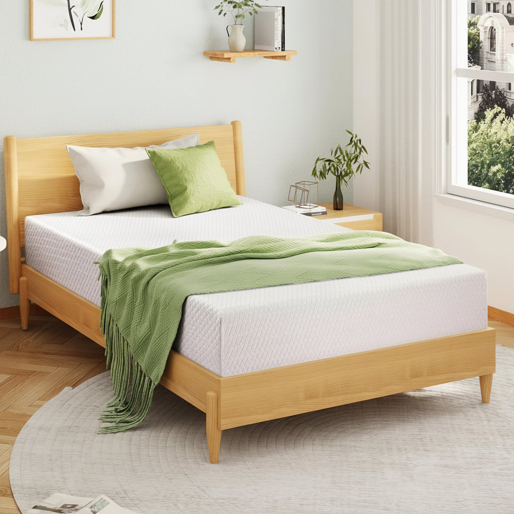 Materasso in memory foam matrimoniale singolo rinfrescante — Supporto per l’allineamento della colonna vertebrale