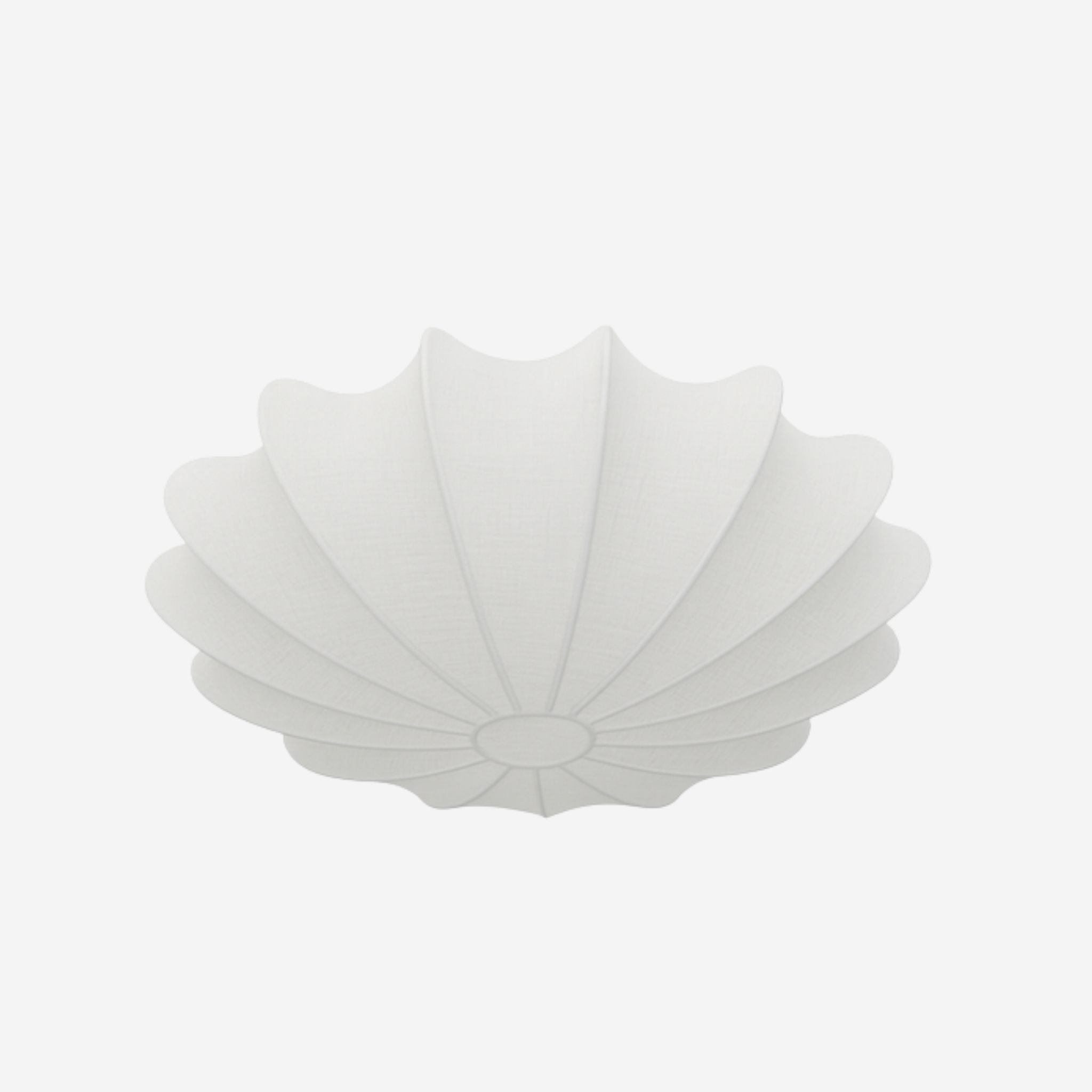 Textile Ceiling Light With Folded Floral Shade Gentle Diffuse Glow