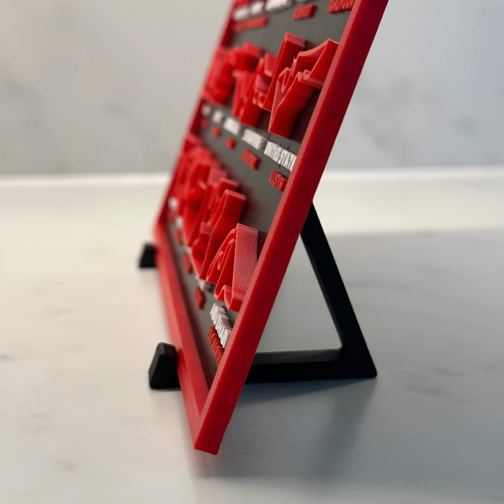 Calendar Racing Track Wall Art Display Board 2026 | Meowbutter