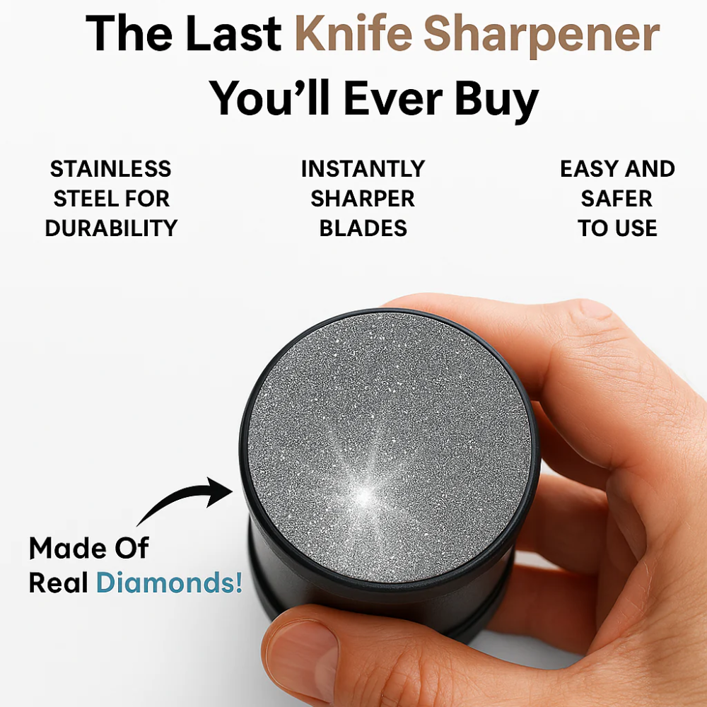 Sharper in Seconds – Magnetic Diamond Rolling Knife Sharpener