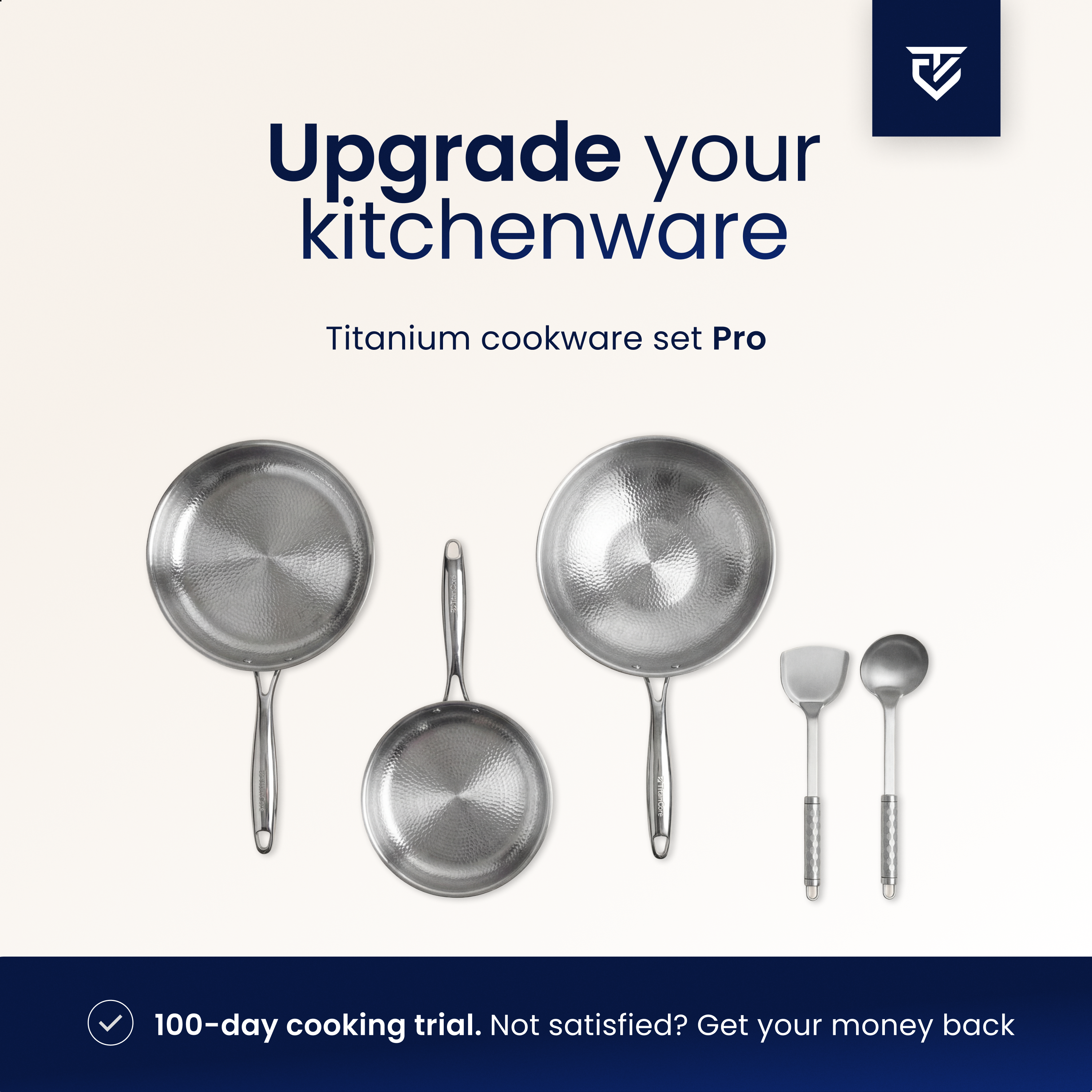 Premium Titanium Cookware Set Pro for Everyday Versatility and Lifetime Durability